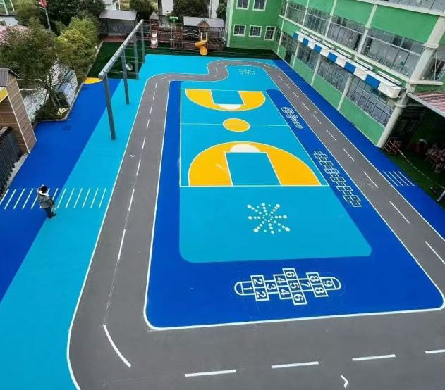宜春市幼儿园塑胶跑道混合型塑胶跑道 - 厂家